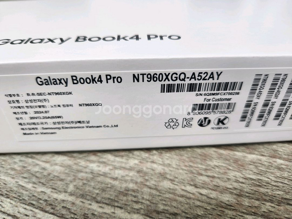 삼성 갤럭시북4 프로 NT960XGQ-A52AY / SSD 2TB 업그레이드 / 새것같은 상태--3