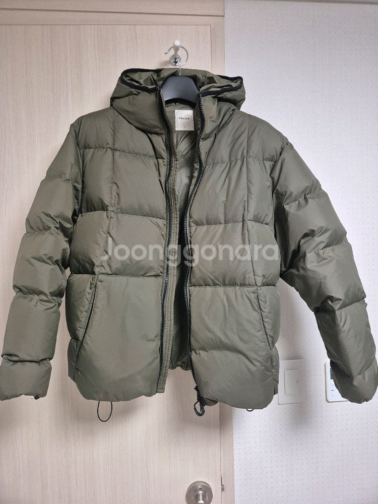 노클 트랩조이드 다운 패딩 카키--1