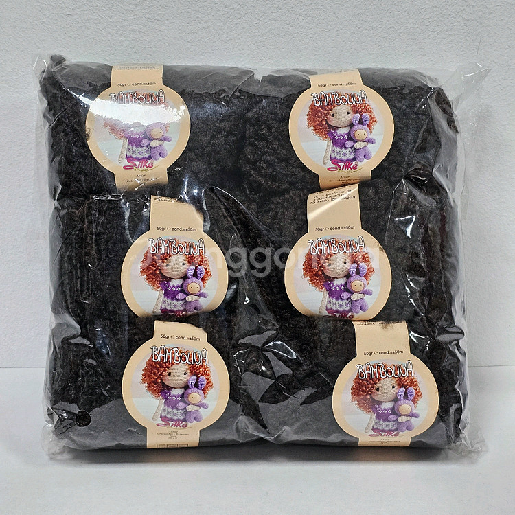 (세하선) 밤볼리나 뽀글이실 링구사 팬시사 뜨개실 털실 울 50% 겨울실 목도리 숄 조끼 베스트 바라클라바--6