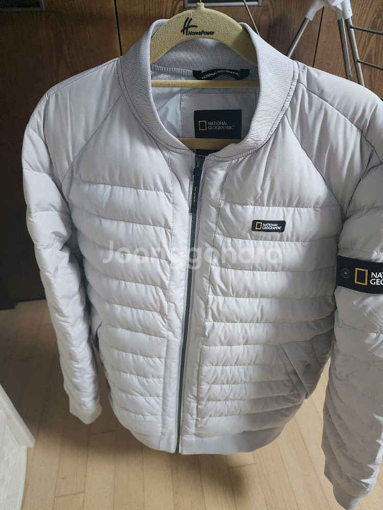내셔널지오그래픽 블루종 구스 경량 패딩 점퍼--1