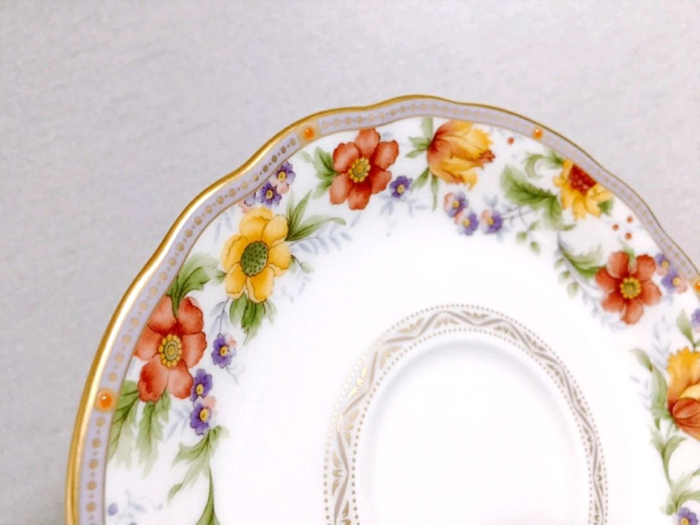 [1조 가격]희귀 빈티지 노리다케 조이풀 플라워(JOYFUL FLOWER) 찻잔 겸 커피잔--4