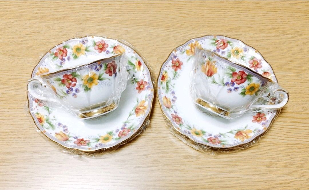 [1조 가격]희귀 빈티지 노리다케 조이풀 플라워(JOYFUL FLOWER) 찻잔 겸 커피잔--6