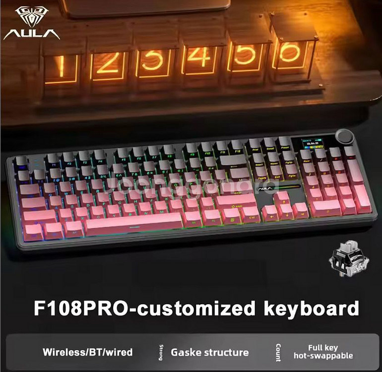 AULA F108 PRO 커스텀 기계식 키보드--1