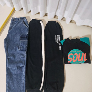 겨울용 기모팬츠, 맨투맨 150~160사이즈