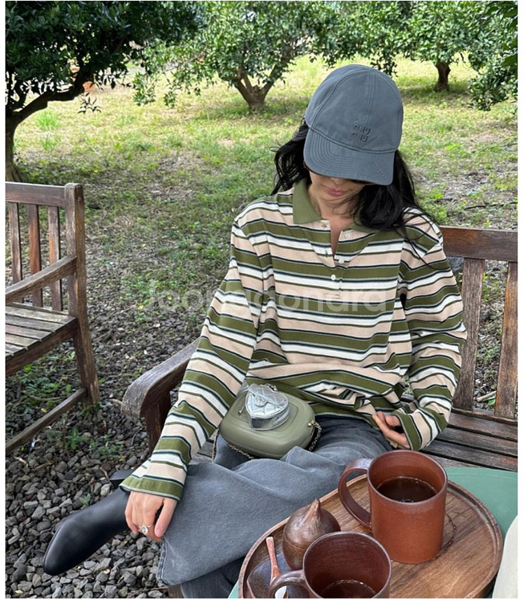 라밤바룸 스트라이프 피케 셔츠 2사이즈--2