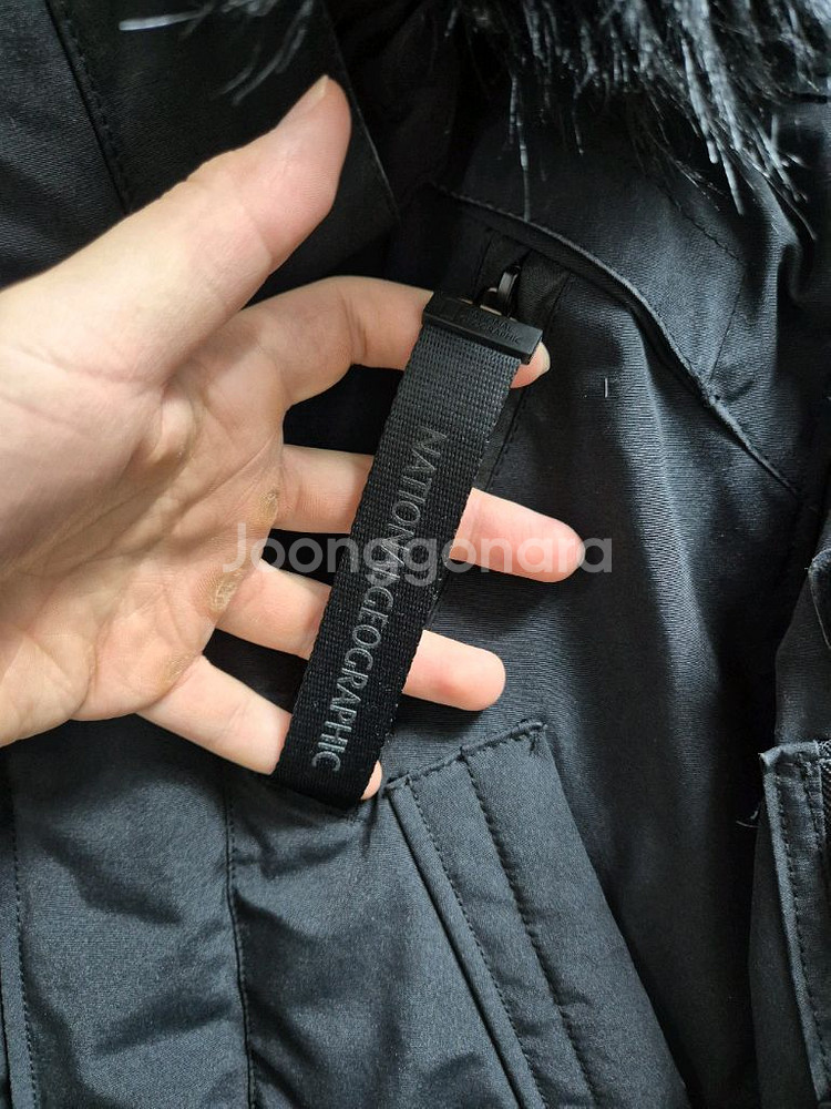 정품 내셔널지오그래픽 후드 패딩 점퍼95-M--2