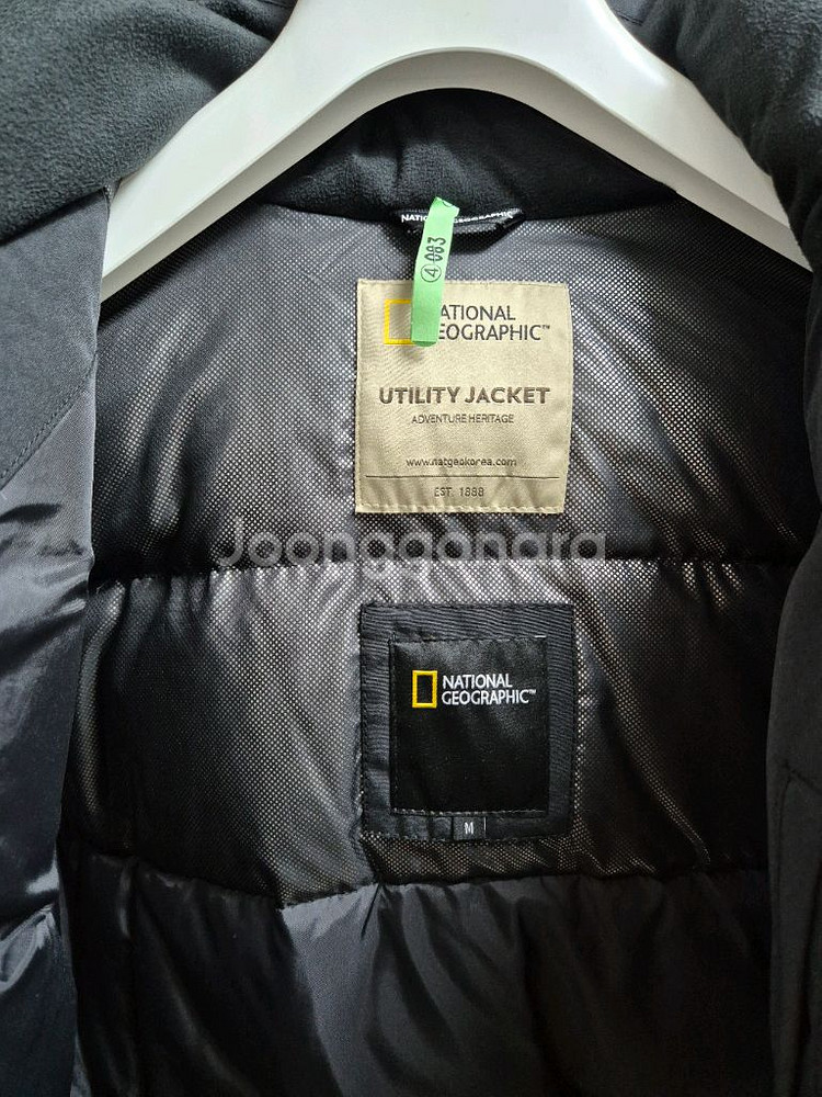 정품 내셔널지오그래픽 후드 패딩 점퍼95-M--6