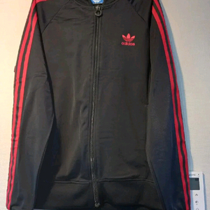 아디다스 대장급 검빨 블랙 트랙탑 저지 져지집업 95/M