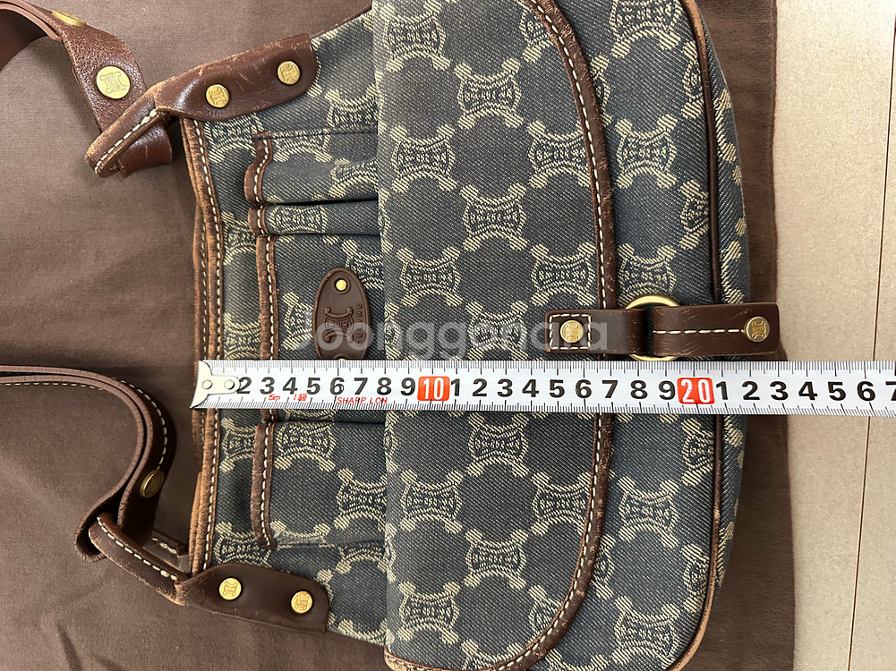 셀린느 트리오페 빈티지 숄더백--6