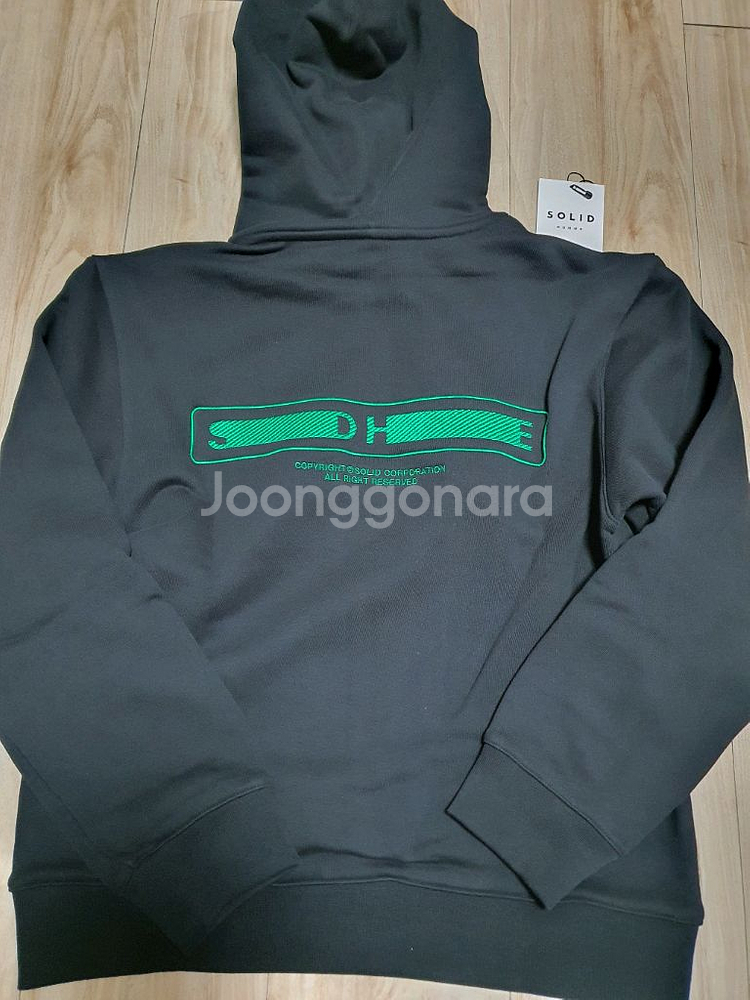 솔리드옴므 블랙 후드티 48--1