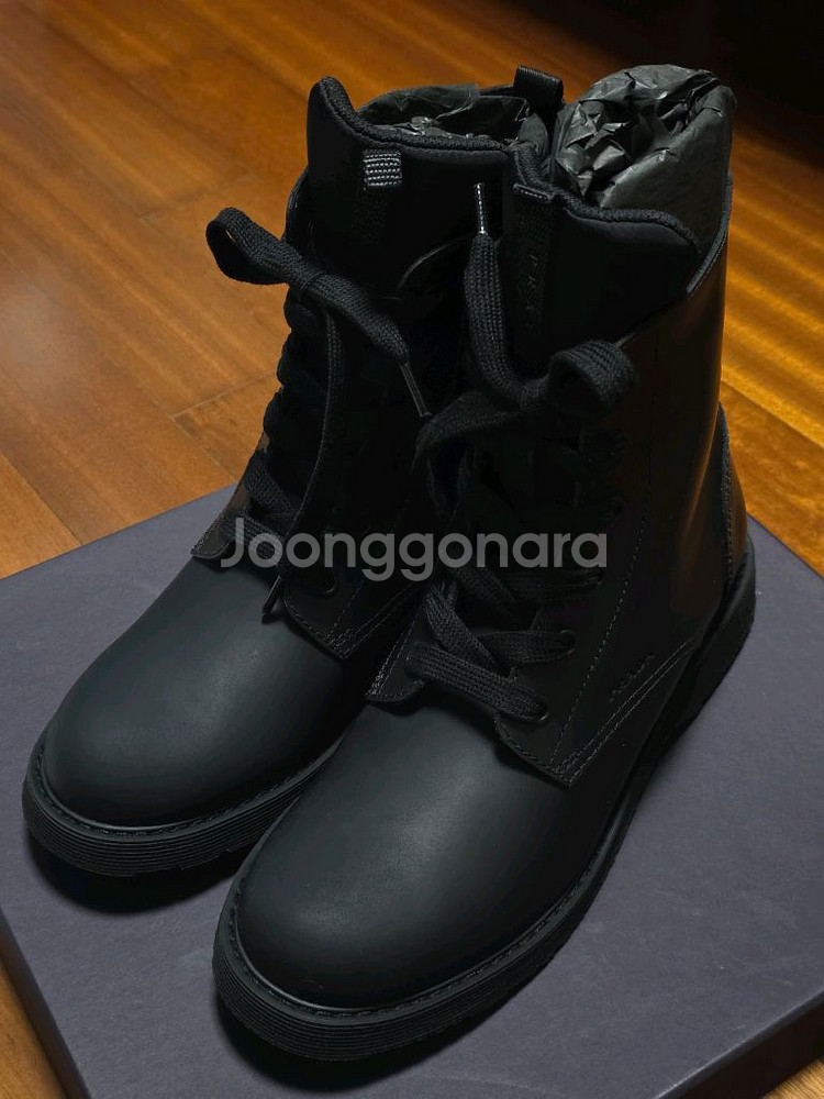 정품 프라다 워커 부츠 37 빅키즈 새제품--2