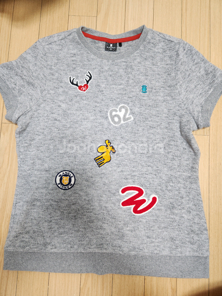 와이드앵글 여성 반팔니트 95--0