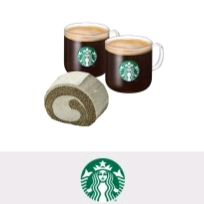 스타벅스 고맙습니다세트(흑임자롤+아메리카노2개)--0