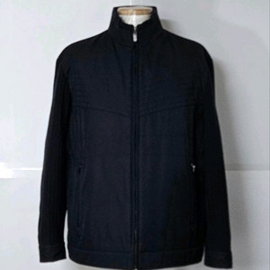 100)캠브리지멤버스 울혼방 니트소매 블루종 자켓점퍼