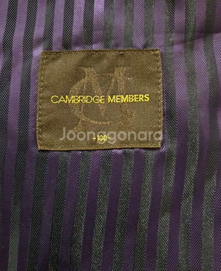 100)캠브리지멤버스 울혼방 니트소매 블루종 자켓점퍼--4