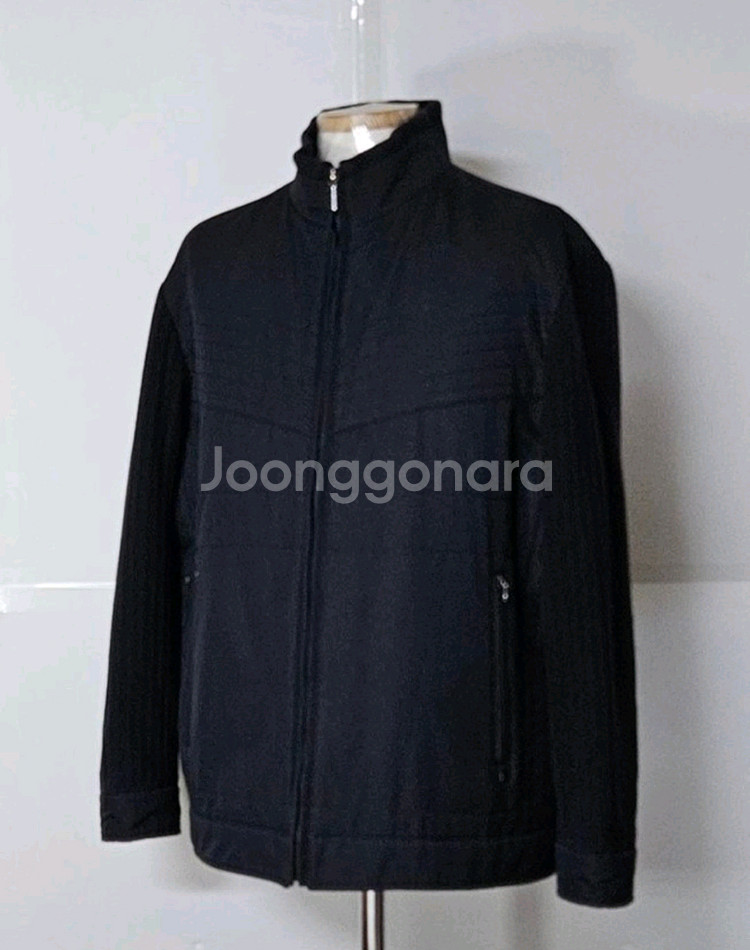 100)캠브리지멤버스 울혼방 니트소매 블루종 자켓점퍼--1