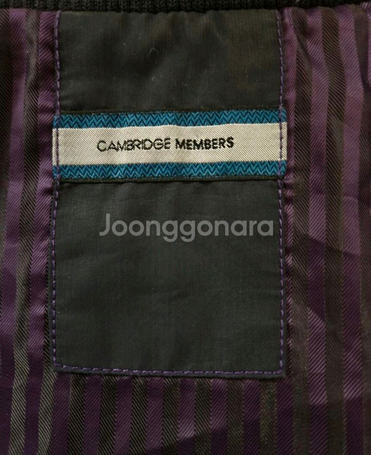 100)캠브리지멤버스 울혼방 니트소매 블루종 자켓점퍼--3