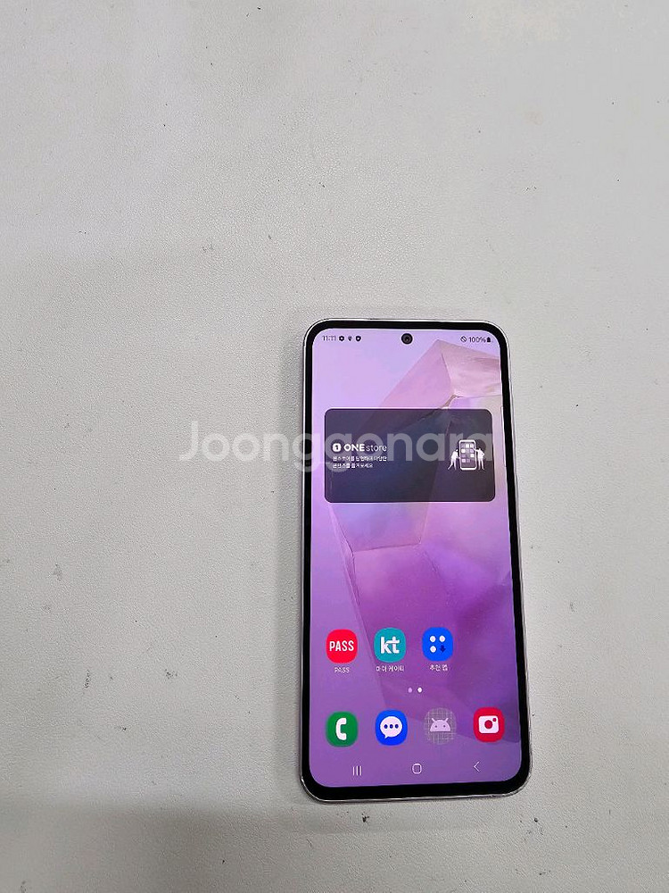 갤럭시 A35 보라색 128GB 정상공기기--0
