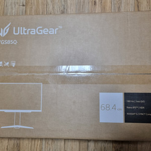 [미개봉] LG 울트라기어 27GS85Q 게이밍 모니터 (200hz / nanoips / qhd / 27인치)