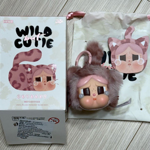 팝마트 크라이베이비 표범냥이 인형키링 핑크냥이