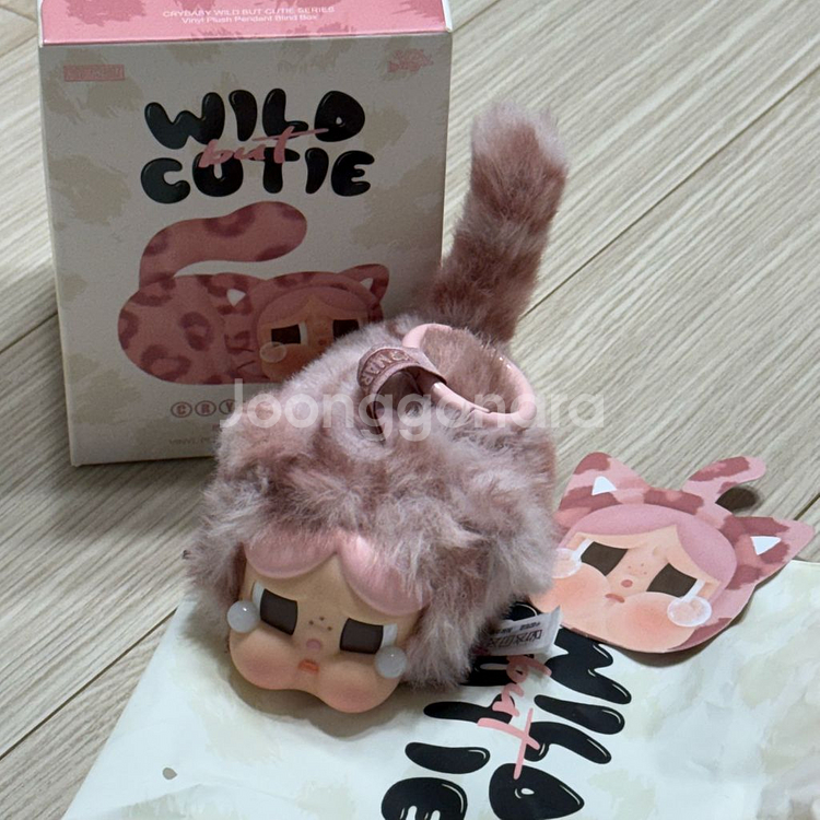 팝마트 크라이베이비 표범냥이 인형키링 핑크냥이--1