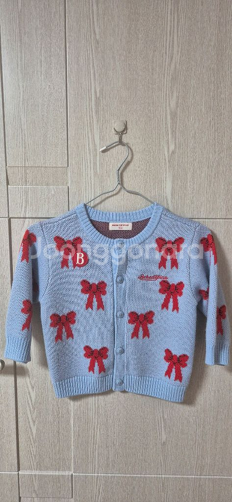 [거의새상품]베베드피노 리본 베이비 스웨터 가디건--1