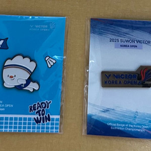 빅터 코리아오픈 굿즈 뱃지