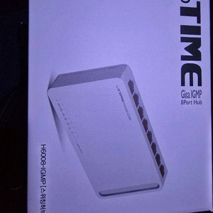 IPTIME H6008 8포트 기가비트 유선공유기 스위칭허브 미개봉 새상품