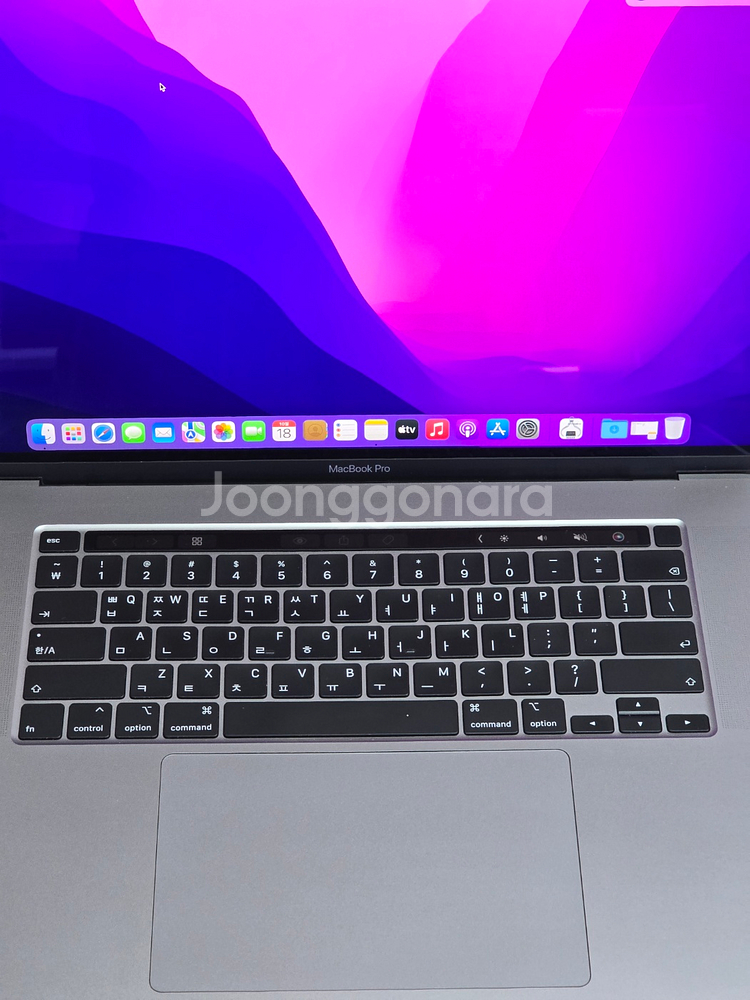 S급 맥북프로16 2019 i9 2.3G 32G 1TB RP 5500M 배터리 사이클 168 풀박스--1