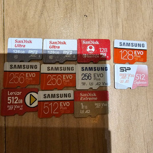 샌디스크 렉사 삼성 마이크로SD카드 128G/256G/512G/1TB