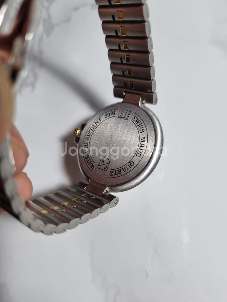 던힐 콤비 18K 로만다이얼 남녀공용시계--3