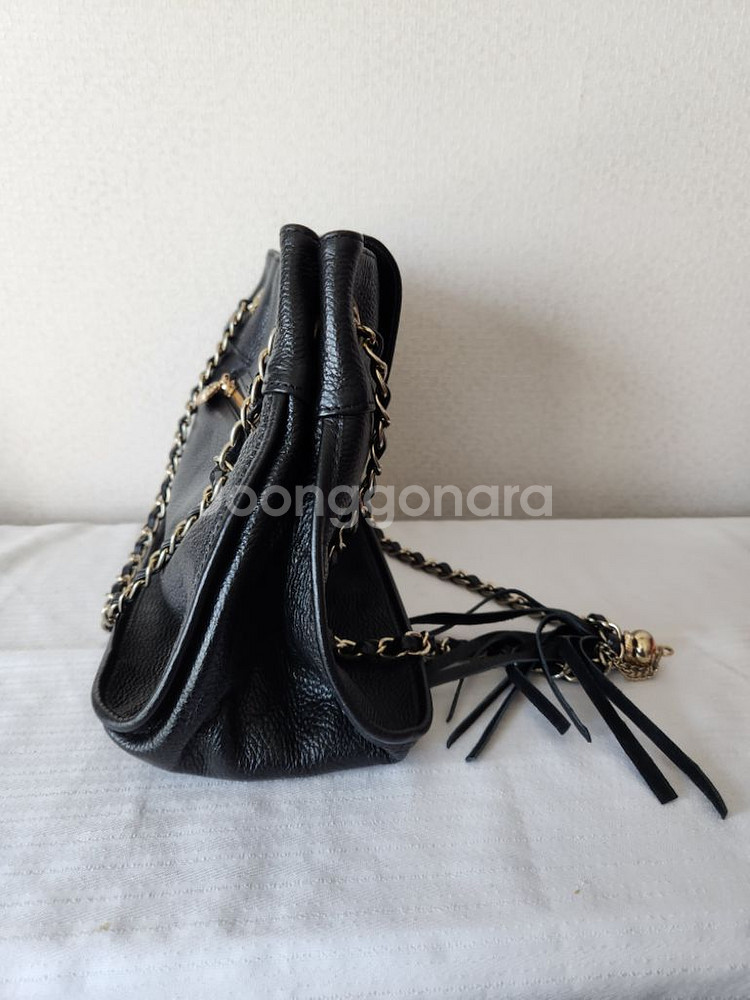 여자 소가죽가방 블랙 체인백--1