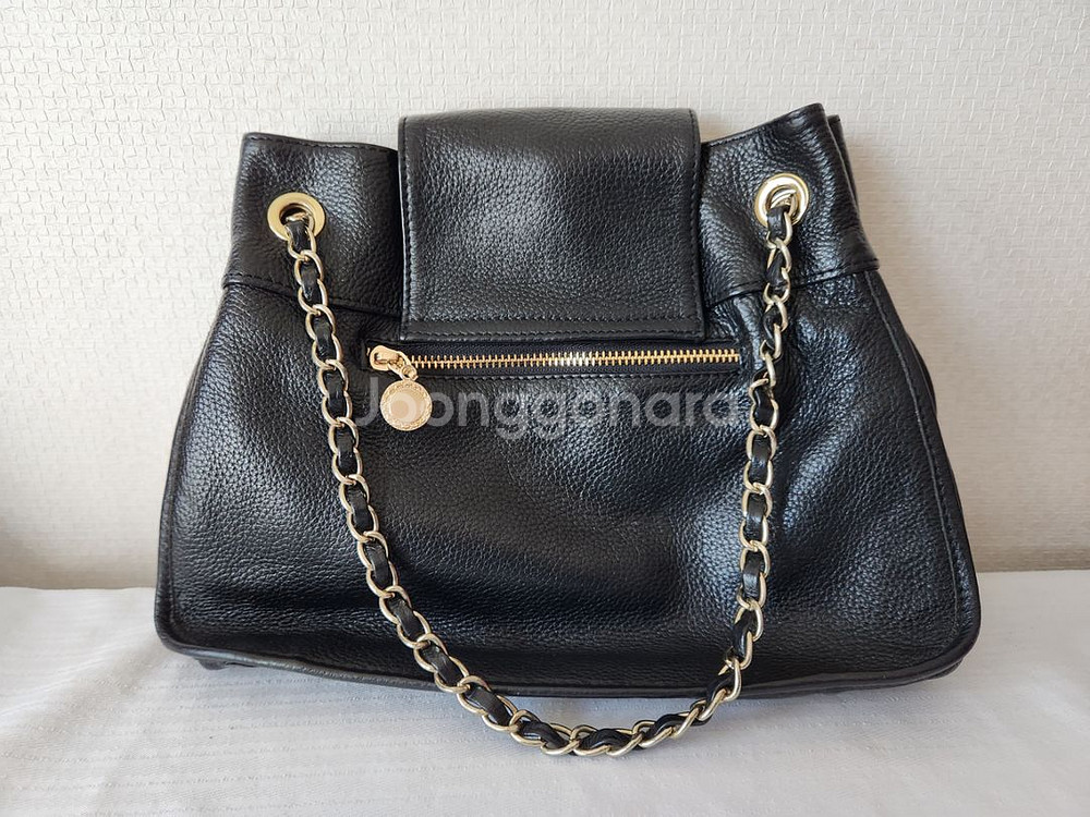 여자 소가죽가방 블랙 체인백--2