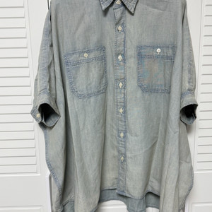 r13 알써틴 데님 셔츠