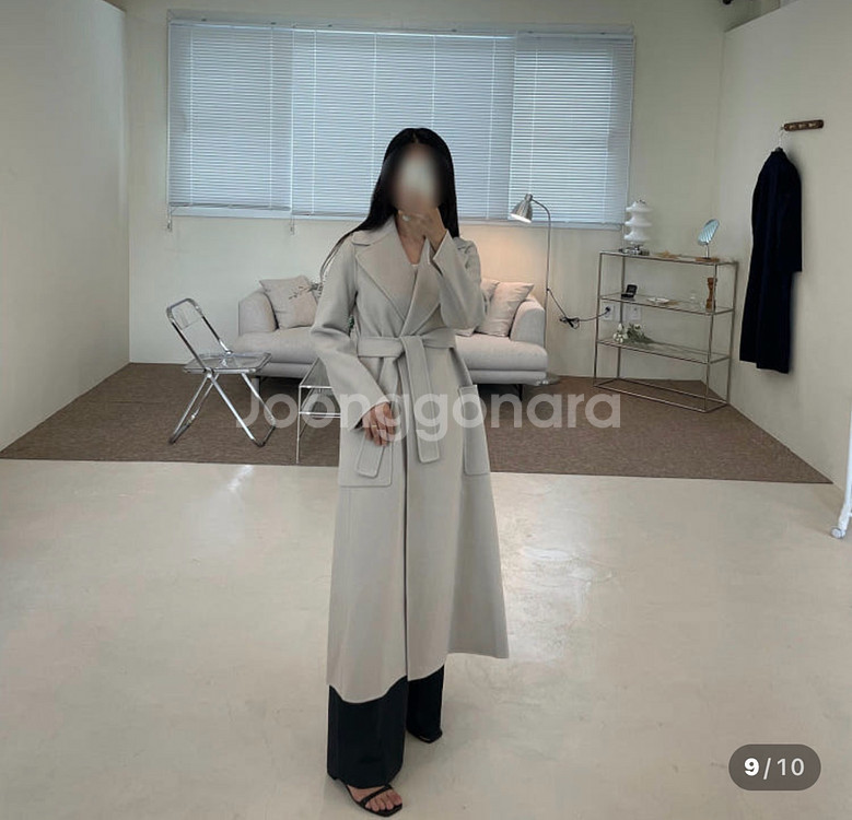 막스마라 파올로레 버진울코트 40사이즈--1