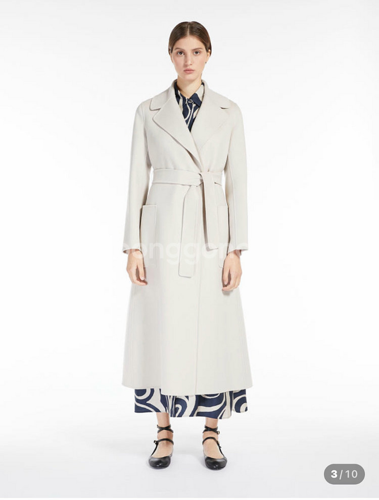 막스마라 파올로레 버진울코트 40사이즈--3