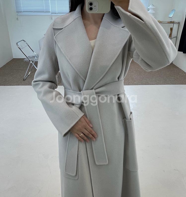 막스마라 파올로레 버진울코트 40사이즈--2