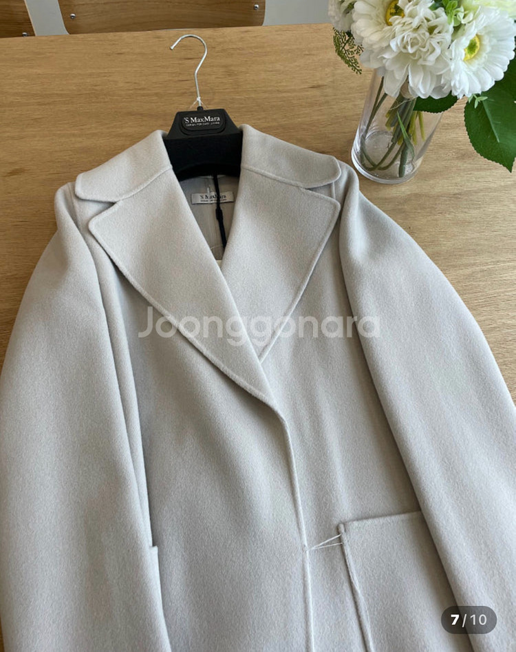 막스마라 파올로레 버진울코트 40사이즈--6
