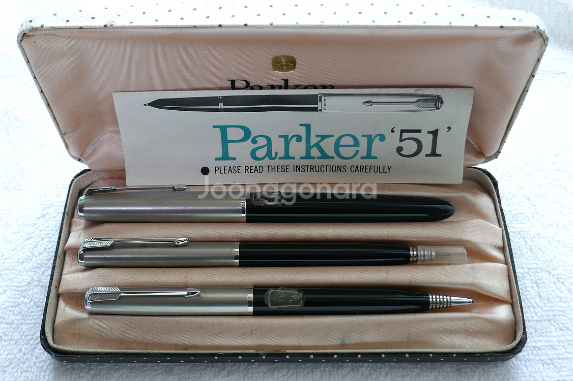 파카 51 만년필 연필 볼펜 3셋트 민트급-EF--0