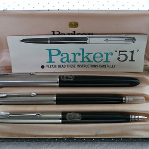 파카 51 만년필 연필 볼펜 3셋트 민트급-EF