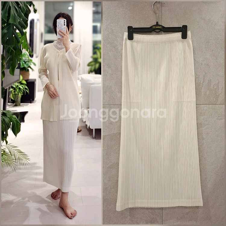 플리츠플리즈 24년 7월 시커보텀1 오프화이트 이세이미야케--1