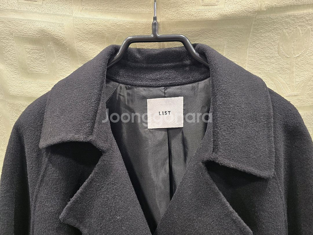 리스트 LIST 핸드메이드 캐시미어 울 롱코트 55~66--1