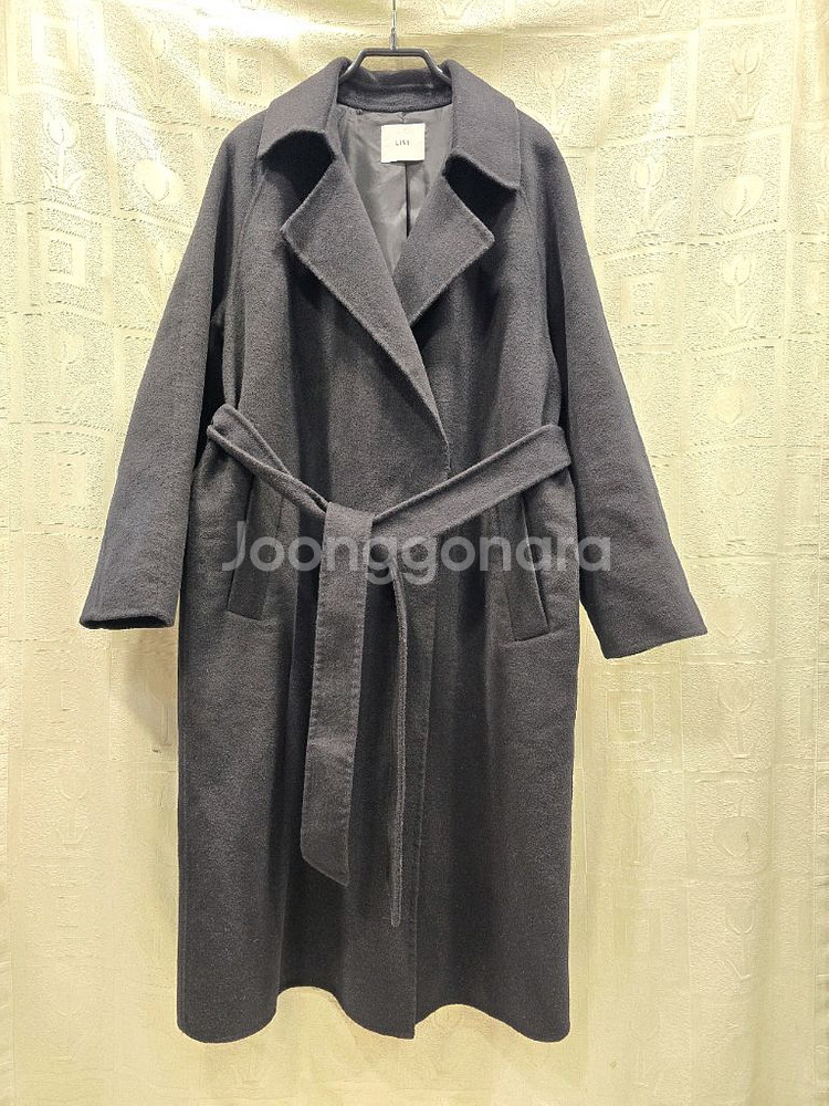 리스트 LIST 핸드메이드 캐시미어 울 롱코트 55~66--0