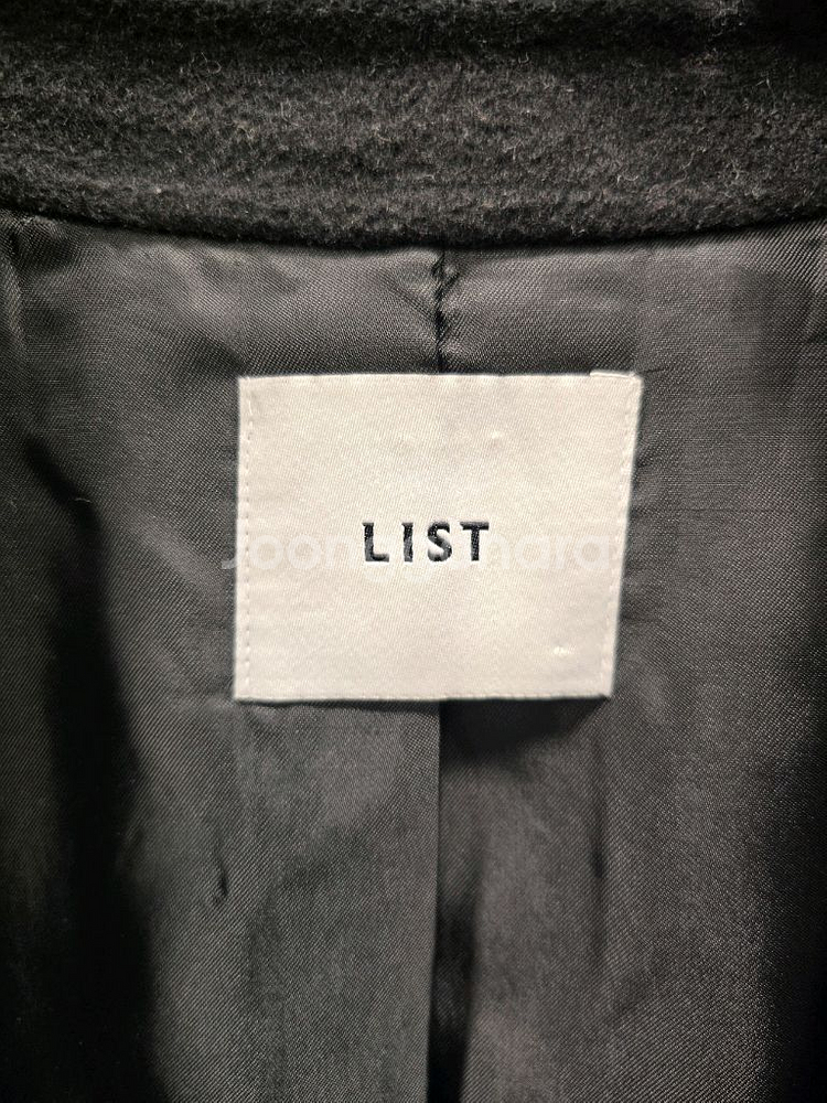 리스트 LIST 핸드메이드 캐시미어 울 롱코트 55~66--7