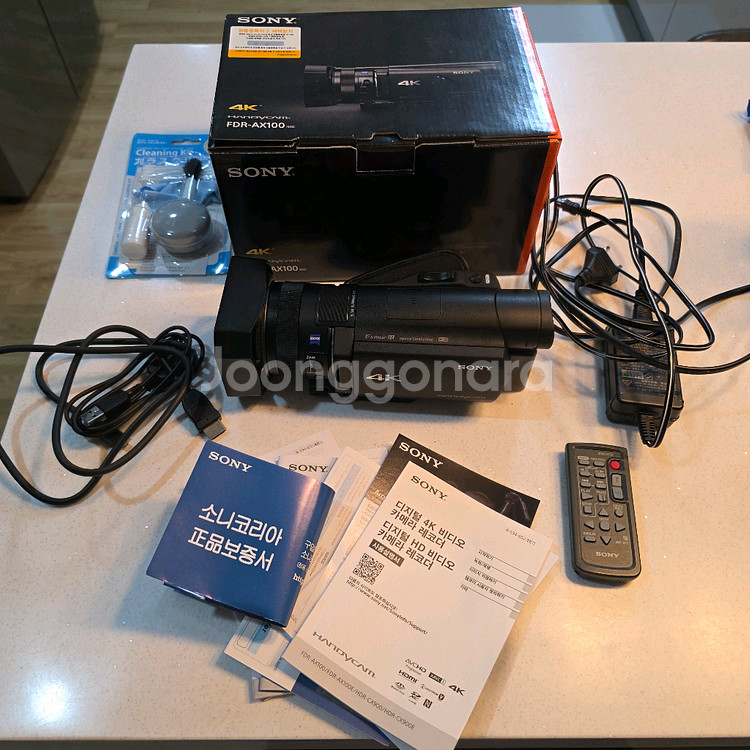 소니 ax100 4k 캠코더--0