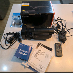 소니 ax100 4k 캠코더