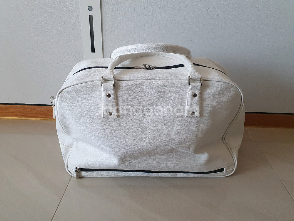 여성용 화이트 보스턴백--2