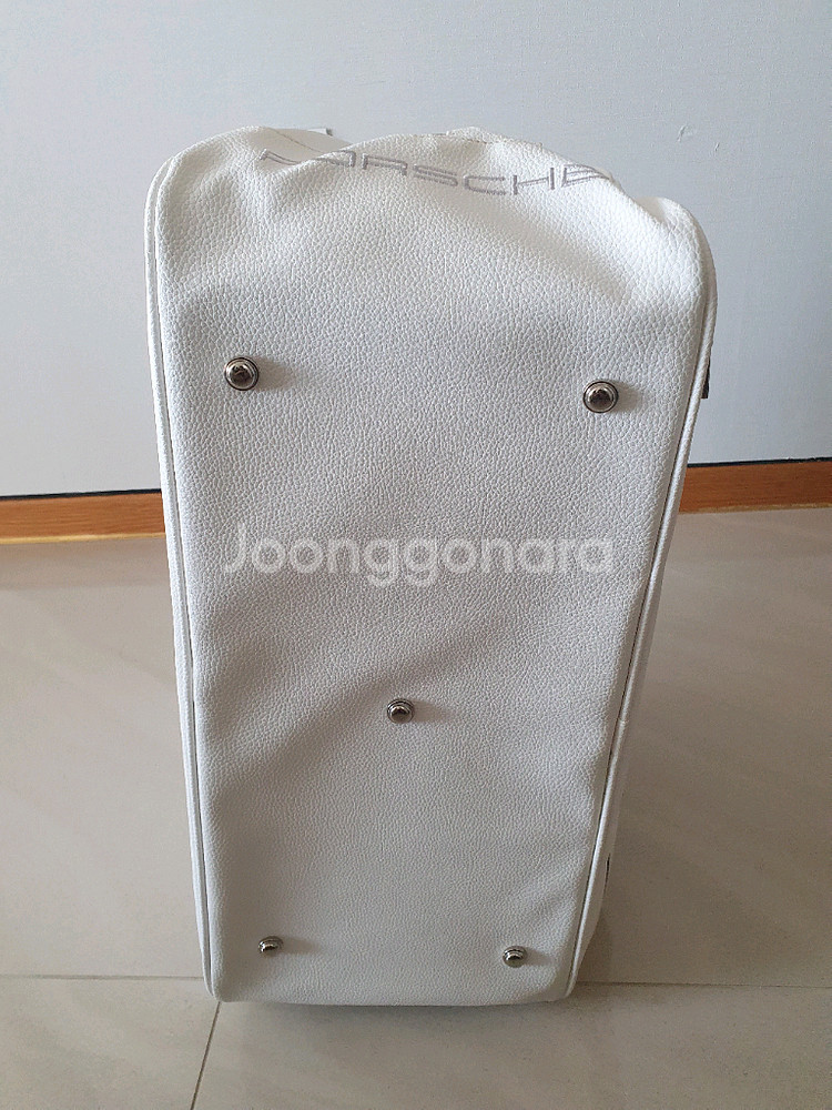 여성용 화이트 보스턴백--4