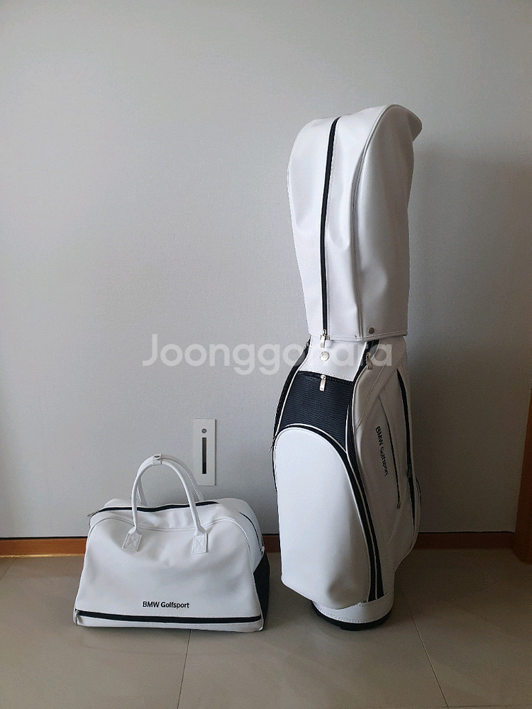 BMW 화이트 골프백 세트 새상품 판매 정품--3