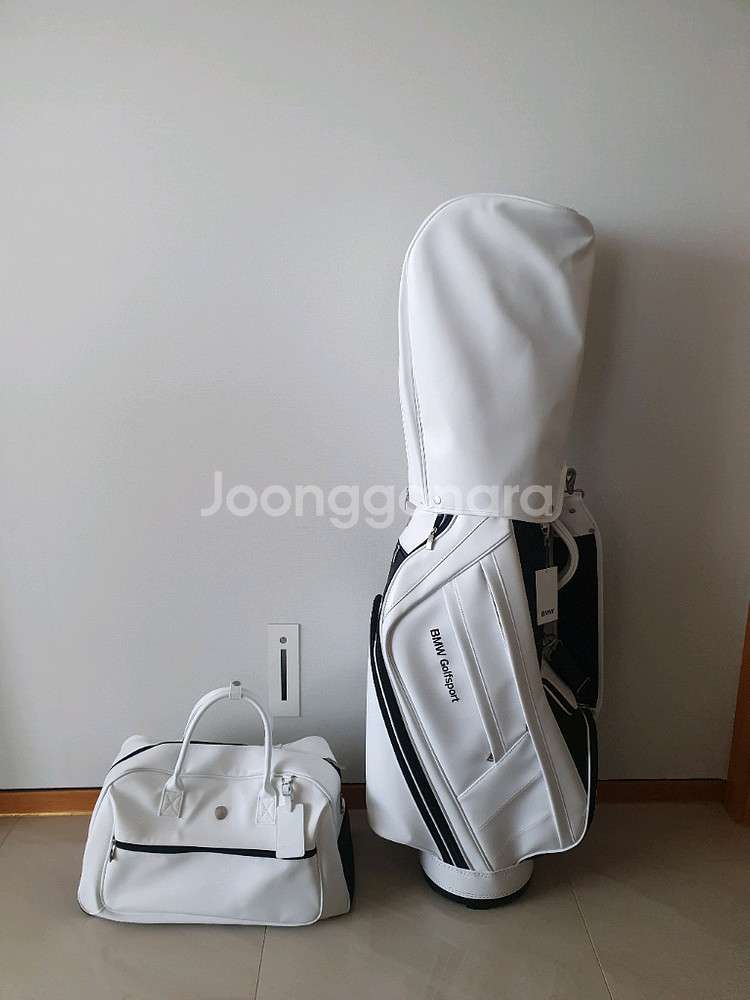 BMW 화이트 골프백 세트 새상품 판매 정품--2